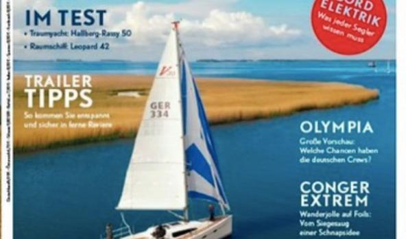 VIKO S 30 on the July cover of Yacht.de magazine 